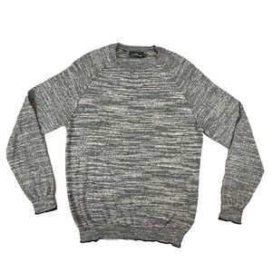 Rodd & Gunn Sweater Mens L Heather Gray Marled Crewneck Raglan Knit Pullover Top